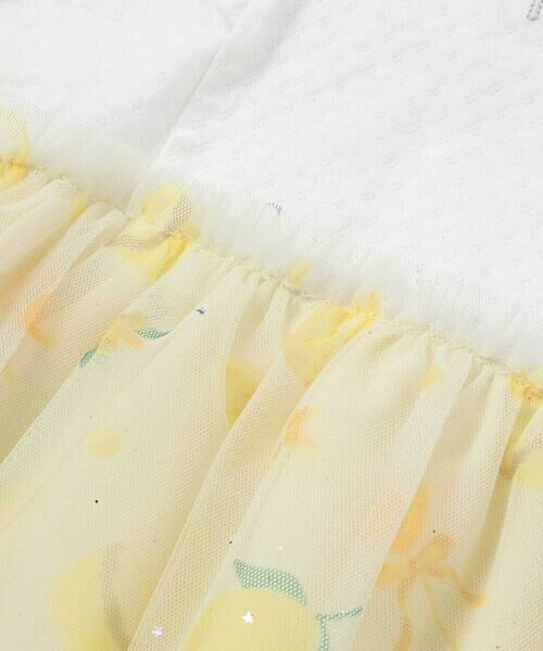 SLAP SLIP / スラップ スリップ ミニ丈・ひざ丈ワンピース | スイーツ刺しゅうフルーツ柄チュールワンピース(80~130cm) | 詳細12