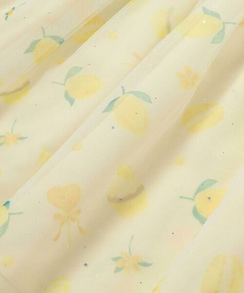 SLAP SLIP / スラップ スリップ ミニ丈・ひざ丈ワンピース | スイーツ刺しゅうフルーツ柄チュールワンピース(80~130cm) | 詳細13