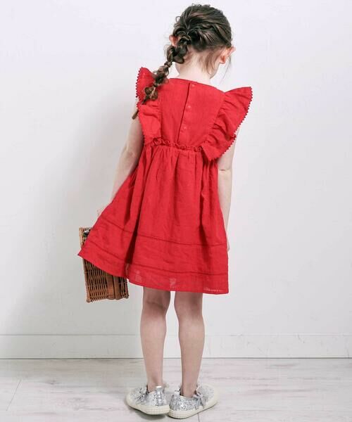 SLAP SLIP / スラップ スリップ ミニ丈・ひざ丈ワンピース | マリン刺しゅうワンピース(80~130cm) | 詳細13