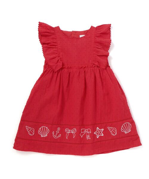 SLAP SLIP / スラップ スリップ ミニ丈・ひざ丈ワンピース | マリン刺しゅうワンピース(80~130cm) | 詳細14