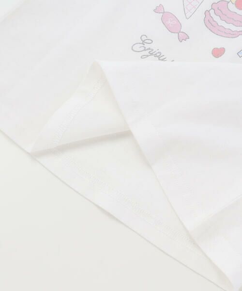 SLAP SLIP / スラップ スリップ その他トップス | スイーツ刺しゅう肩開き半袖Tシャツ&スカパンセットアップ(80~130cm) | 詳細13
