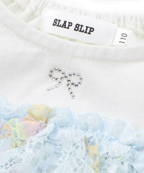 SLAP SLIP / スラップ スリップ Tシャツ | 【お揃い】花柄レースアイス総柄肩明きチュニック(90~130cm) | 詳細4