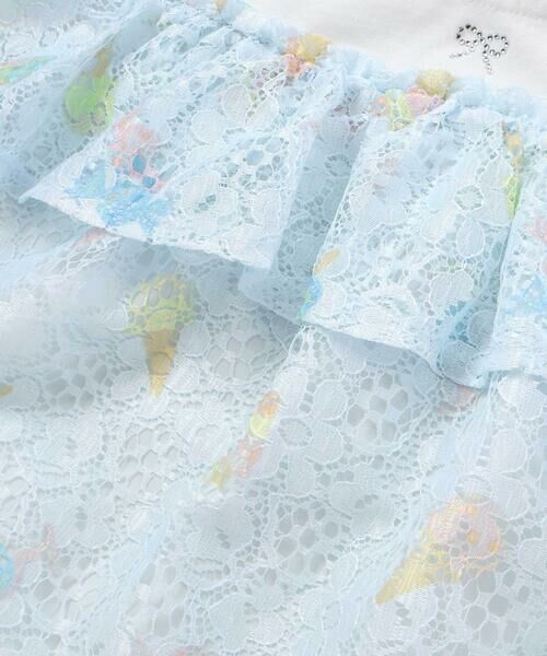 SLAP SLIP / スラップ スリップ Tシャツ | 【お揃い】花柄レースアイス総柄肩明きチュニック(90~130cm) | 詳細7