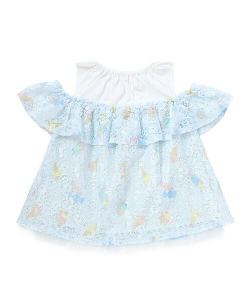 SLAP SLIP / スラップ スリップ Tシャツ | 【お揃い】花柄レースアイス総柄肩明きチュニック(90~130cm) | 詳細2