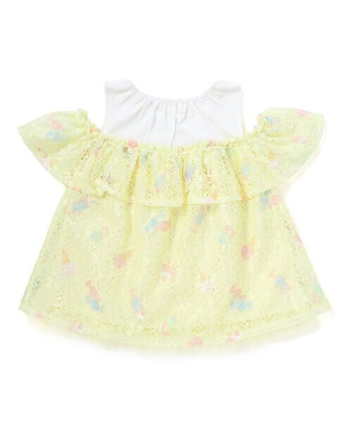 SLAP SLIP / スラップ スリップ Tシャツ | 【お揃い】花柄レースアイス総柄肩明きチュニック(90~130cm) | 詳細17