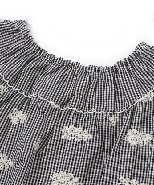 SLAP SLIP / スラップ スリップ Tシャツ | 【お揃い】肩フリルストライプ&チェックチュニック(80~130cm) | 詳細4