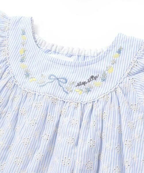 SLAP SLIP / スラップ スリップ Tシャツ | 【お揃い】肩フリルストライプ&チェックチュニック(80~130cm) | 詳細12