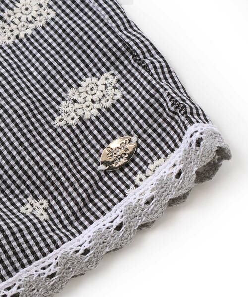 SLAP SLIP / スラップ スリップ ショート・ハーフ・半端丈パンツ | 【お揃い】裾レースストライプ&チェック柄ショートパンツ(90~130cm) | 詳細6