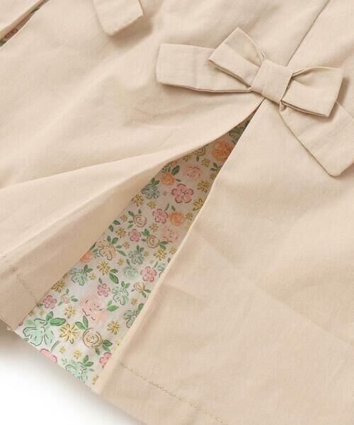 SLAP SLIP / スラップ スリップ ショート・ハーフ・半端丈パンツ | 花柄切り替えプリーツリボン付きスカパン(90~130cm) | 詳細15