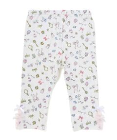 SLAP SLIP / スラップ スリップ レギンス・スパッツ | 無地&総柄裾チュール6分丈レギンス(80~130cm)