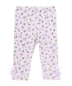 SLAP SLIP / スラップ スリップ レギンス・スパッツ | 無地&総柄裾チュール6分丈レギンス(80~130cm)