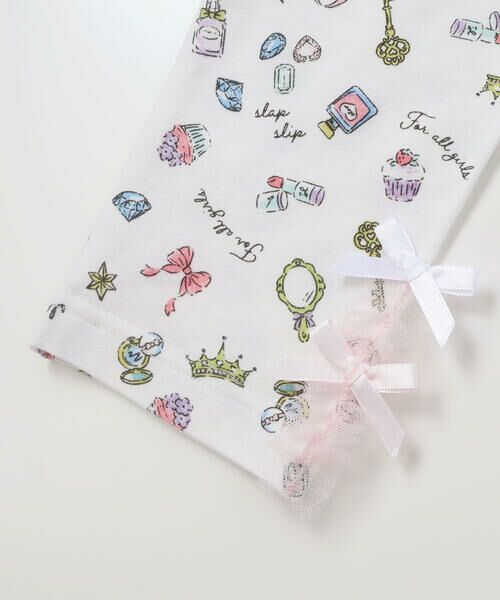 SLAP SLIP / スラップ スリップ レギンス・スパッツ | 無地&総柄裾チュール6分丈レギンス(80~130cm) | 詳細6