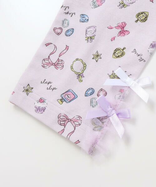 SLAP SLIP / スラップ スリップ レギンス・スパッツ | 無地&総柄裾チュール6分丈レギンス(80~130cm) | 詳細9