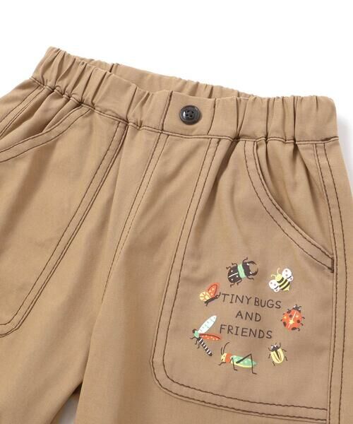 SLAP SLIP / スラップ スリップ ショート・ハーフ・半端丈パンツ | 裾チェック折り返し5.5分丈ストレッチパンツ(80~130cm) | 詳細7