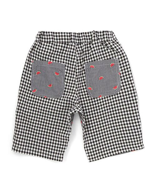 SLAP SLIP / スラップ スリップ ショート・ハーフ・半端丈パンツ | 【マリンシリーズ】ストライプ&チェック前後切り替え5分丈パンツ | 詳細1