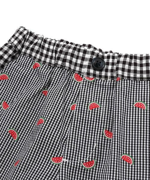 SLAP SLIP / スラップ スリップ ショート・ハーフ・半端丈パンツ | 【マリンシリーズ】ストライプ&チェック前後切り替え5分丈パンツ | 詳細2