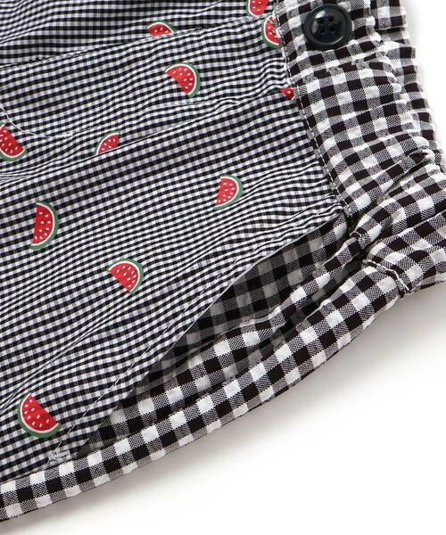 SLAP SLIP / スラップ スリップ ショート・ハーフ・半端丈パンツ | 【マリンシリーズ】ストライプ&チェック前後切り替え5分丈パンツ | 詳細3