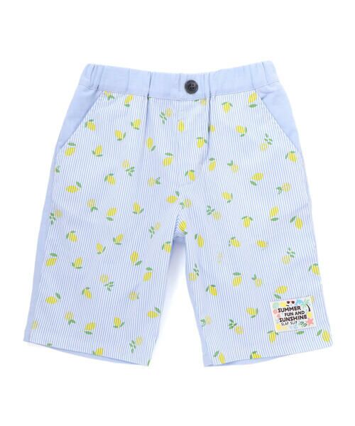 SLAP SLIP / スラップ スリップ ショート・ハーフ・半端丈パンツ | 【マリンシリーズ】ストライプ&チェック前後切り替え5分丈パンツ | 詳細13