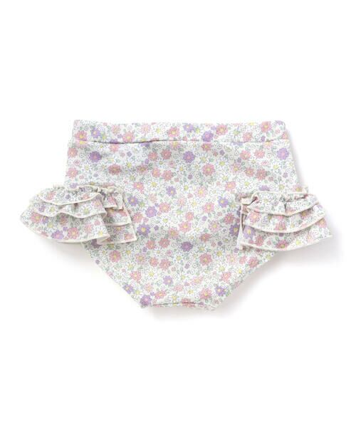 SLAP SLIP / スラップ スリップ 水着・スイムグッズ | 肩フリルタンクトップ+花柄ビキニ(90~130cm) | 詳細17