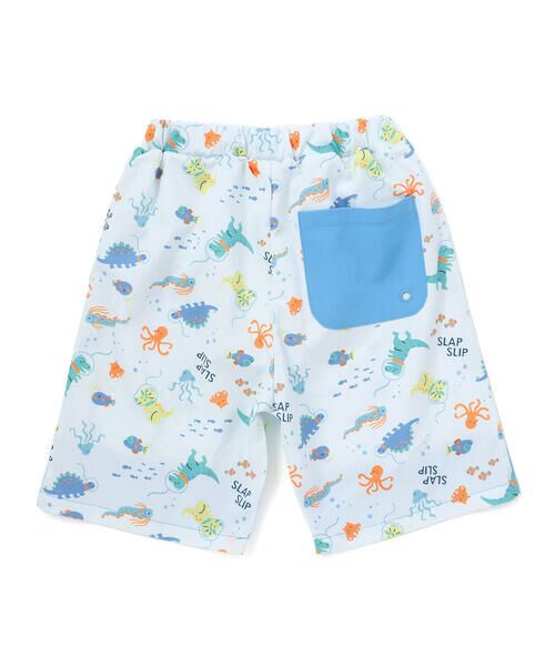 SLAP SLIP / スラップ スリップ 水着・スイムグッズ | はたらくくるま恐竜海の生き物総柄パンツ(90~130cm) | 詳細6