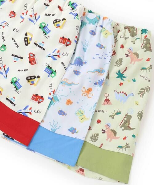 SLAP SLIP / スラップ スリップ 水着・スイムグッズ | はたらくくるま恐竜海の生き物総柄パンツ(90~130cm) | 詳細16