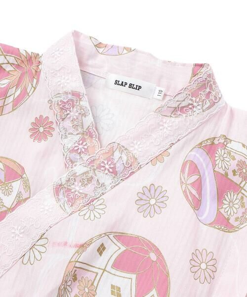 SLAP SLIP / スラップ スリップ 着物・浴衣・小物類 | 【お揃い】花xマリx金魚x風鈴総柄プルオーバー浴衣+帯セット(90~140cm) | 詳細6