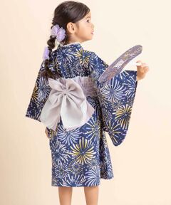 SLAP SLIP / スラップ スリップ 着物・浴衣・小物類 | 【お揃い】イチゴx花x花火総柄ショート丈プルオーバー浴衣+帯セット(80~130cm)
