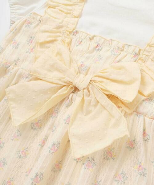 SLAP SLIP / スラップ スリップ Tシャツ | 肩フリル花柄レースドッキング半袖Tシャツ(80~130cm) | 詳細16
