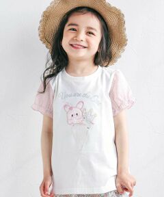 SLAP SLIP / スラップ スリップ Tシャツ | アイスxケーキスパンコールパフ半袖Tシャツ(80~130cm)