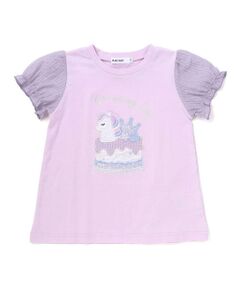 SLAP SLIP / スラップ スリップ Tシャツ | アイスxケーキスパンコールパフ半袖Tシャツ(80~130cm)