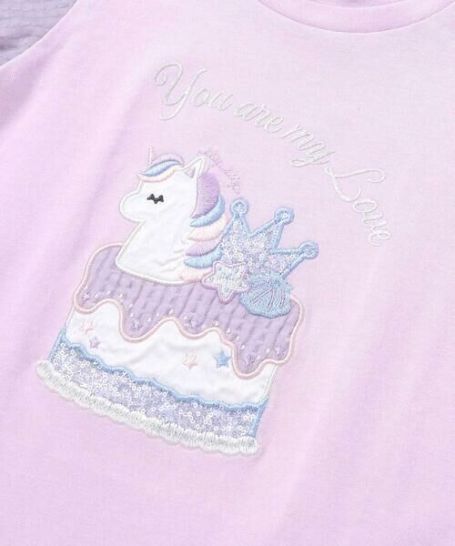 SLAP SLIP / スラップ スリップ Tシャツ | アイスxケーキスパンコールパフ半袖Tシャツ(80~130cm) | 詳細9