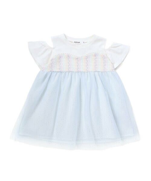 SLAP SLIP / スラップ スリップ Tシャツ | ラメチュールオープンスリーブチュニック(80~130cm) | 詳細3