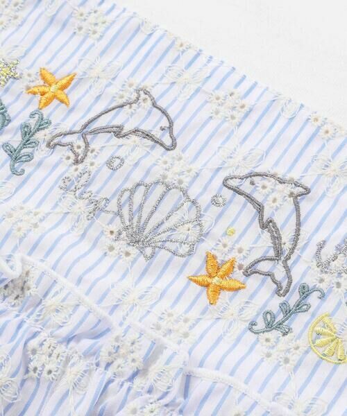 SLAP SLIP / スラップ スリップ Tシャツ | 【お揃い】スカラップキャミストライプ&ドビー半袖Tシャツ(80~130cm) | 詳細11