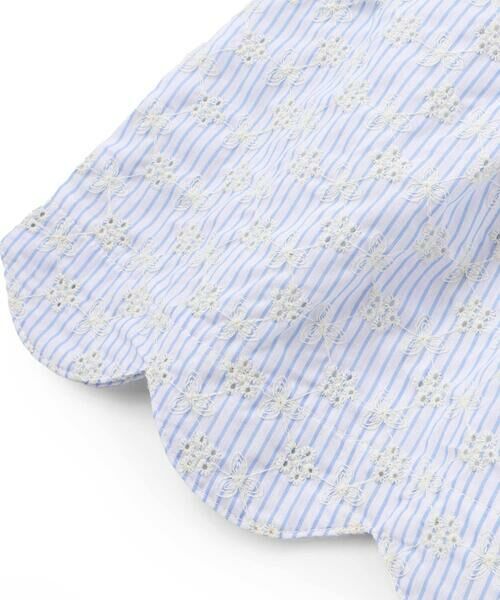 SLAP SLIP / スラップ スリップ Tシャツ | 【お揃い】スカラップキャミストライプ&ドビー半袖Tシャツ(80~130cm) | 詳細13