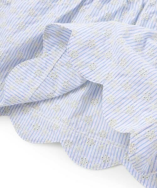 SLAP SLIP / スラップ スリップ Tシャツ | 【お揃い】スカラップキャミストライプ&ドビー半袖Tシャツ(80~130cm) | 詳細14