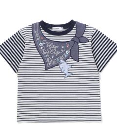 SLAP SLIP / スラップ スリップ Tシャツ | 【マリンシリーズ】セーラーカラーパッチボーダーTシャツ(80~130cm)