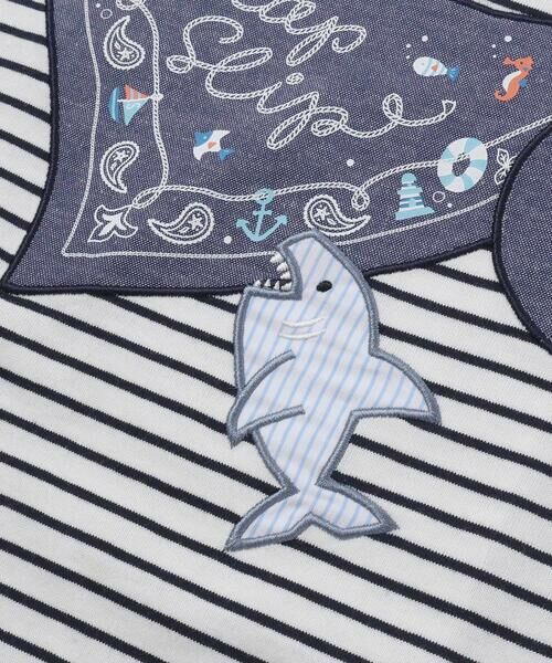 SLAP SLIP / スラップ スリップ Tシャツ | 【マリンシリーズ】セーラーカラーパッチボーダーTシャツ(80~130cm) | 詳細10