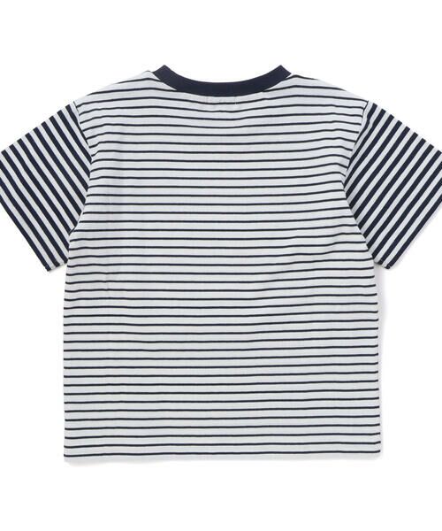 SLAP SLIP / スラップ スリップ Tシャツ | 【マリンシリーズ】セーラーカラーパッチボーダーTシャツ(80~130cm) | 詳細7