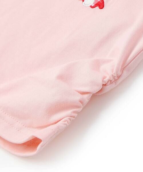 SLAP SLIP / スラップ スリップ Tシャツ | 肩フリルイチゴウサギパッチ半袖Tシャツ(80~130cm) | 詳細11