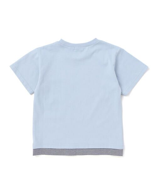 SLAP SLIP / スラップ スリップ Tシャツ | デニムポケット付き電車恐竜刺しゅうレイヤード半袖Tシャツ(80~130cm) | 詳細5