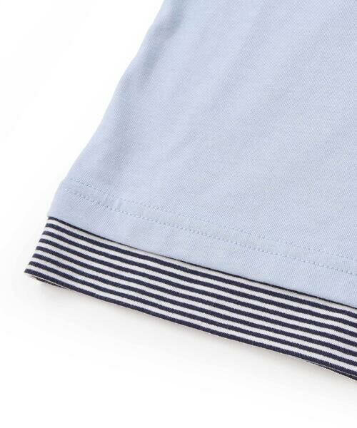 SLAP SLIP / スラップ スリップ Tシャツ | デニムポケット付き電車恐竜刺しゅうレイヤード半袖Tシャツ(80~130cm) | 詳細7