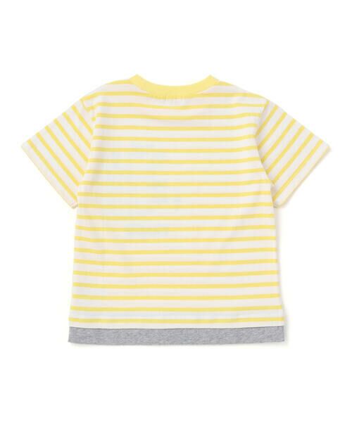 SLAP SLIP / スラップ スリップ Tシャツ | デニムポケット付き電車恐竜刺しゅうレイヤード半袖Tシャツ(80~130cm) | 詳細8