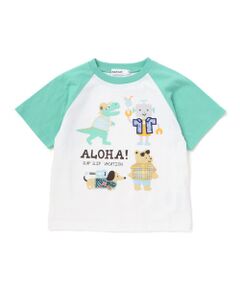 SLAP SLIP / スラップ スリップ Tシャツ | 【接触冷感】モチーフ刺しゅうラグラン半袖Tシャツ(80~130cm)