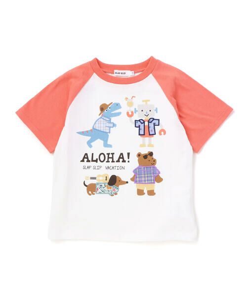SLAP SLIP / スラップ スリップ Tシャツ | 【接触冷感】モチーフ刺しゅうラグラン半袖Tシャツ(80~130cm) | 詳細12
