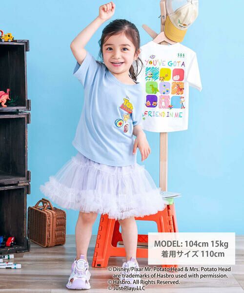 SLAP SLIP / スラップ スリップ Tシャツ | 【トイ・ストーリー(Toy Story)コレクション】キャラクターワッペン&バックプリント半袖Tシャツ(80~130cm) | 詳細2