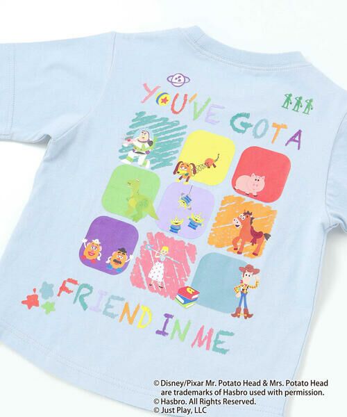 SLAP SLIP / スラップ スリップ Tシャツ | 【トイ・ストーリー(Toy Story)コレクション】キャラクターワッペン&バックプリント半袖Tシャツ(80~130cm) | 詳細13
