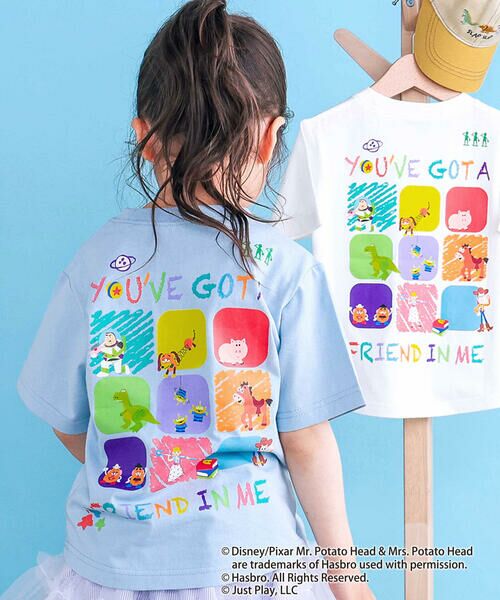 SLAP SLIP / スラップ スリップ Tシャツ | 【トイ・ストーリー(Toy Story)コレクション】キャラクターワッペン&バックプリント半袖Tシャツ(80~130cm) | 詳細4
