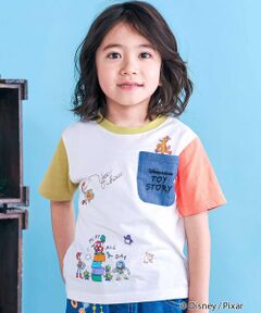 SLAP SLIP / スラップ スリップ Tシャツ | 【トイ・ストーリー(Toy Story)コレクション】キャラクタープリントバイカラー半袖Tシャツ(80~130cm)