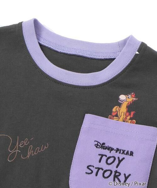 SLAP SLIP / スラップ スリップ Tシャツ | 【トイ・ストーリー(Toy Story)コレクション】キャラクタープリントバイカラー半袖Tシャツ(80~130cm) | 詳細10