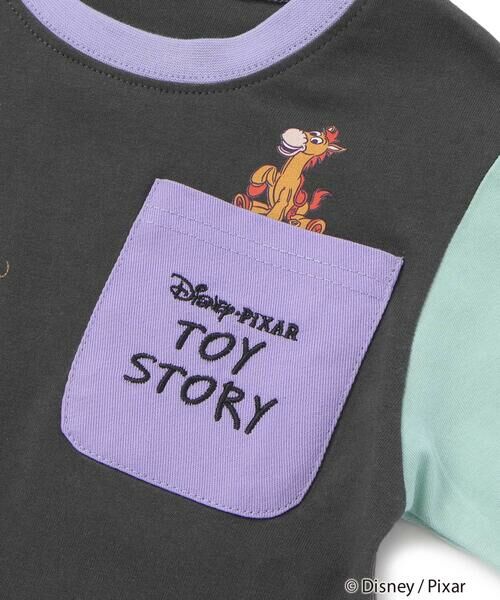 SLAP SLIP / スラップ スリップ Tシャツ | 【トイ・ストーリー(Toy Story)コレクション】キャラクタープリントバイカラー半袖Tシャツ(80~130cm) | 詳細11